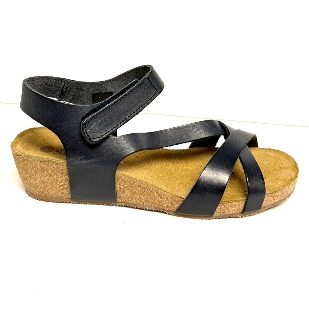 Eric Michael Women's Havana Slingback Sandals Navy Size EU40 M US9.5-10